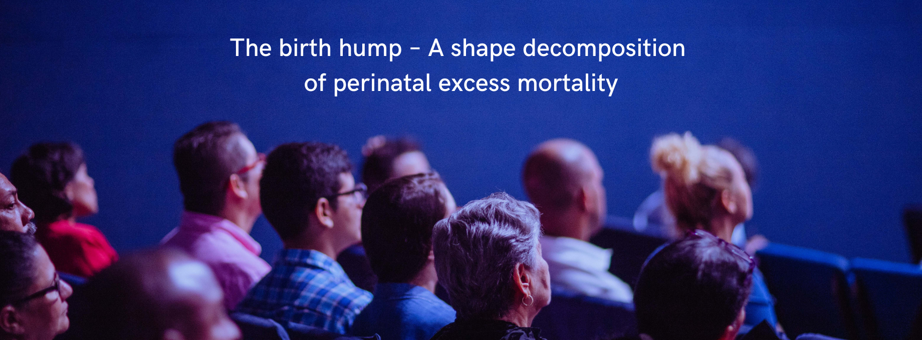 Stock photo of seminar with talk title